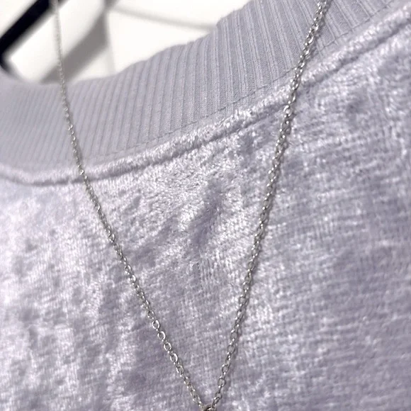 EUC [Kendra Scott] Cory Faceted Gray Translucent Stone Silver Pendant Necklace - Picture 11 of 12